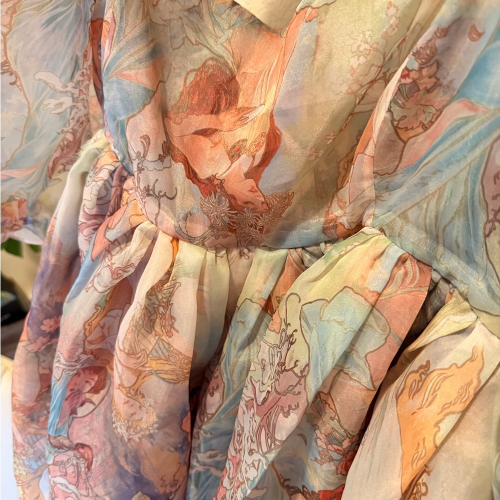 NWT Selkie- The Puff Dress Mucha Print, XXL - Picture 2 of 11